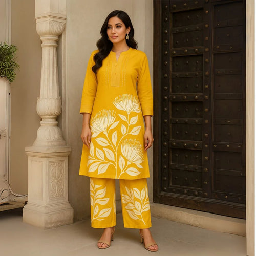 Cotton Co-ord Set – Soft & Stylish Everyday Elegance”