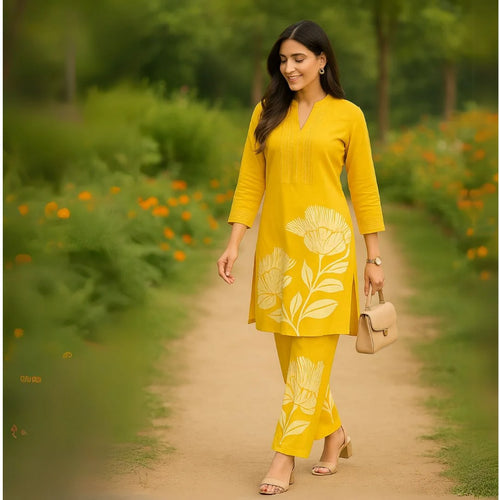 Cotton Co-ord Set – Soft & Stylish Everyday Elegance”