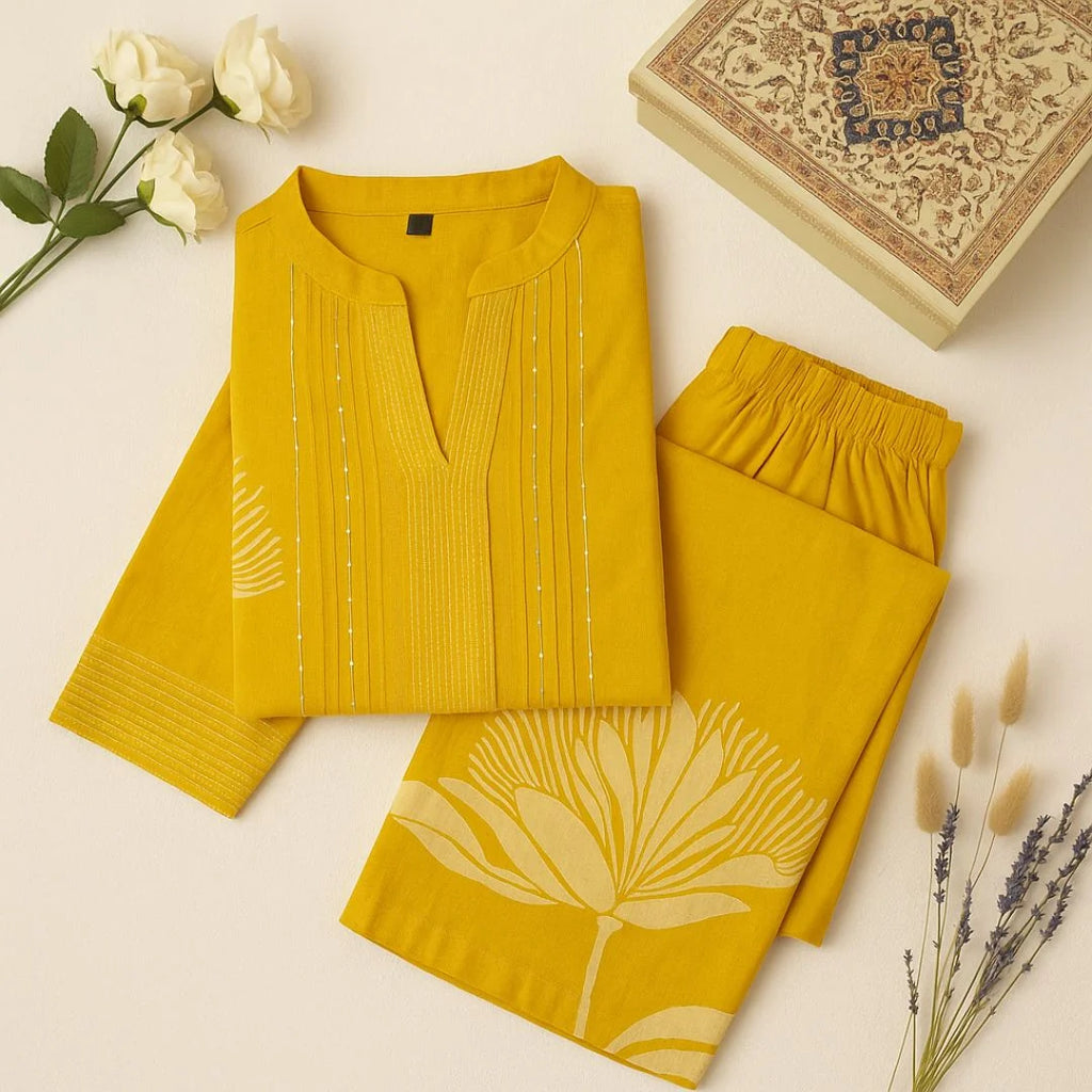 Cotton Co-ord Set – Soft & Stylish Everyday Elegance”